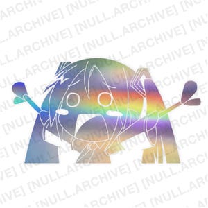 Hatsune Miku holographic vinyl decal