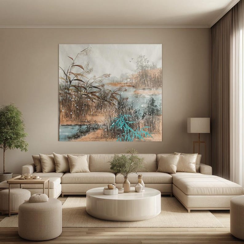 Handpainted Original Chinese Landscape Painting, Chinese Sumi-e ...