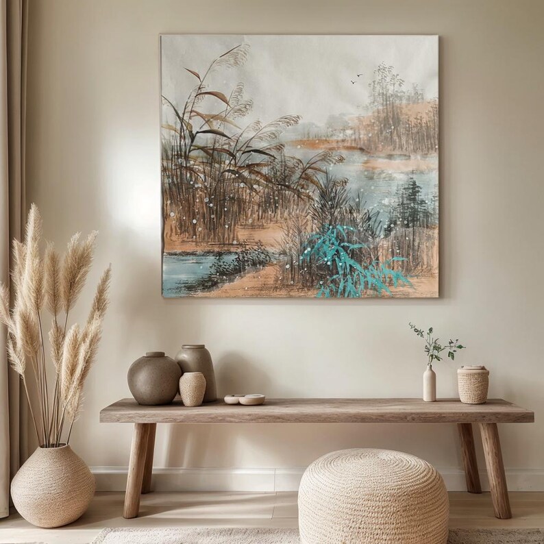 Handpainted Original Chinese Landscape Painting, Chinese Sumi-e ...