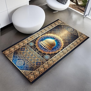 Soft Padded Thick Muslim Prayer Rug,Prayer Rug,Personalized Prayer RugPrayer Mat,Prayer Rug for Muslim,Gift For Muslim,Turkish Prayer Rug