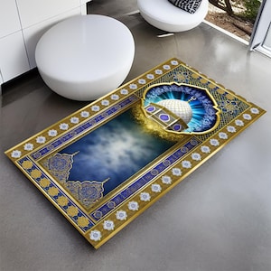 Prayer Mat,Prayer Rug for Muslim,Gift For Muslim,Soft Padded Thick Muslim Prayer Rug,Turkish Prayer Rug,Prayer Rug,Personalized Prayer Rug