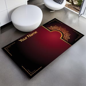 Luxury Prayer Mat,Modern Prayer Rug,Eid,Eid Gift,Gebetsteppich,Decorative Prayer Rug,Islamic Gift,Boy and Girl Prayer Rug,Ramadan Gift,P238