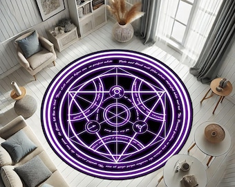 FMA Transmutation Circle Rug: Full Metal Alchemist Manga Carpet