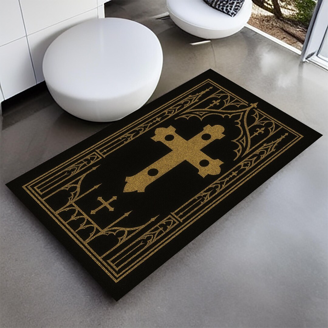 Church Rug Personalized Christian Prayer Mat: Jesus Cross Religious Rug, Church ...