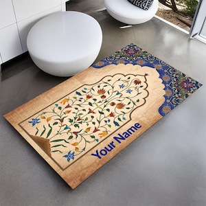 Modern Prayer Rug,Eid,Tapi de Priere,Eid Gift,Gebetsteppich,Decorative Prayer Rug,Islamic Gift,Boys and Girls Prayer Rug,Ramadan Gift,P238