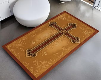 Personalized Christian Prayer Rug: Orthodox Catholic Mat