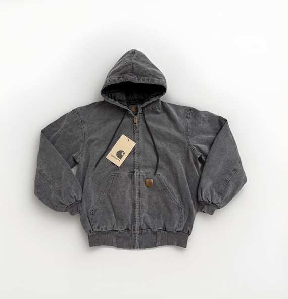 Carhartt J130 Dark Grey Active Jacket WIP - Etsy