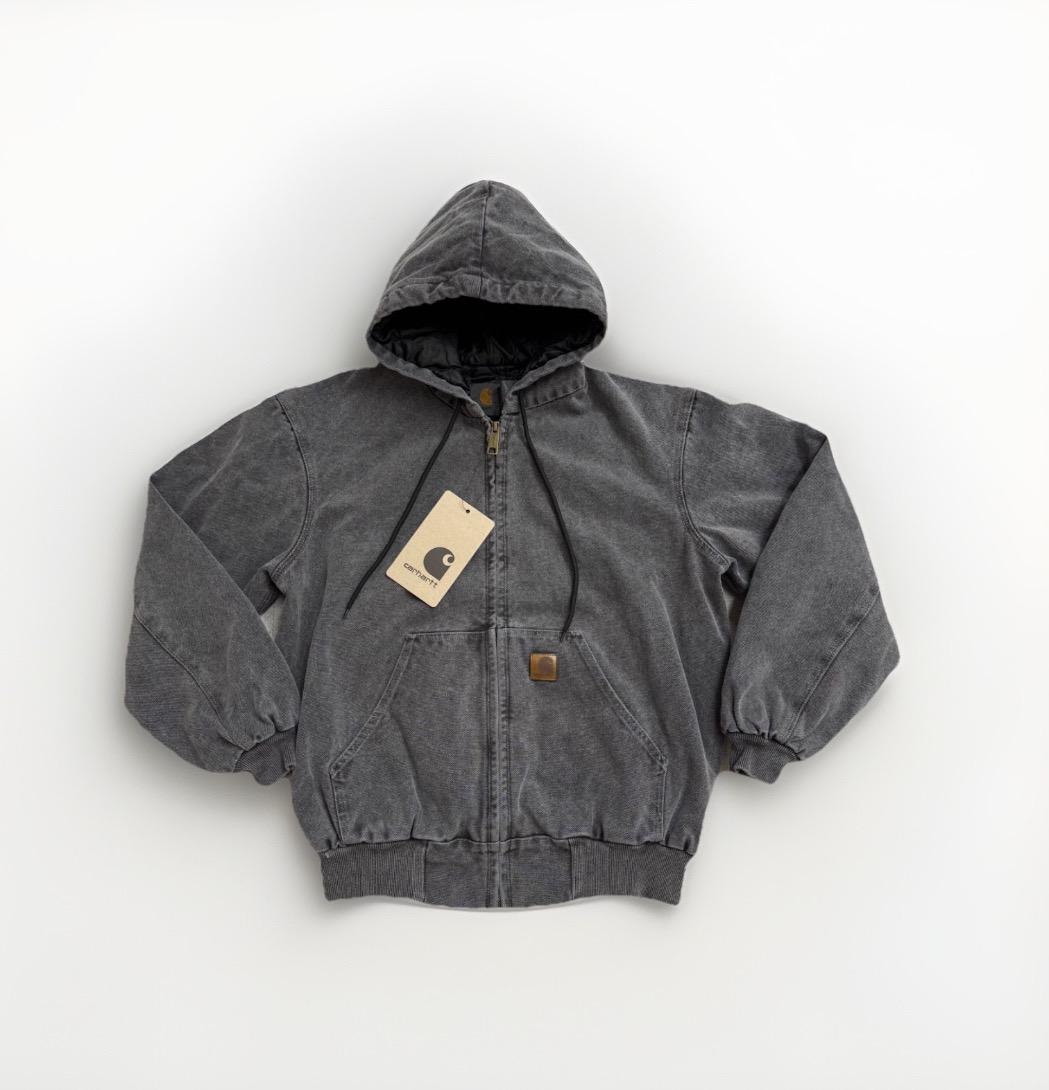 Carhartt ダークグレー ジャケットD4 Carhartt® Washed Duck Active Jacket - Gravel