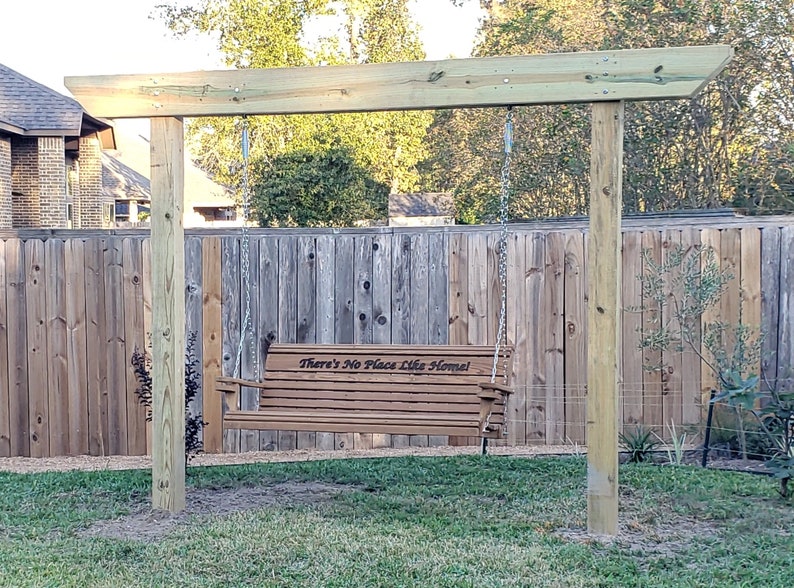 Engraved Porch Swing Psalm Verse FREE SHIPPING image 3