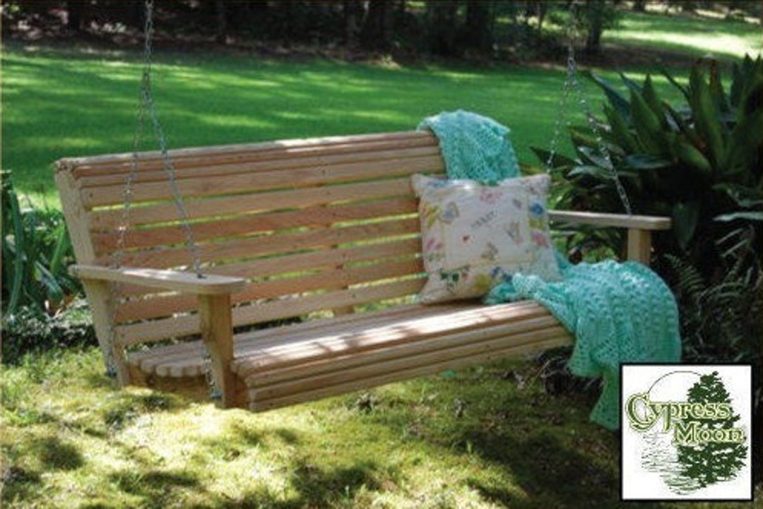 4 Ft. Cypress Porch Swing FREE SHIPPING Etsy