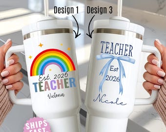 Teacher Graduation Gift Personalized 40oz Tumbler Custom Name New Educator