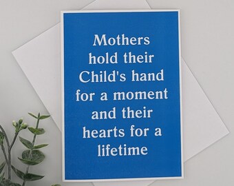 Mom Card - hearts - your color choice