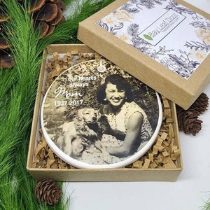 Ornament Memorial, Sympathy Gift, Sympathy Ornament, Memorial Ornament, Remembrance Ornament - your photo and name