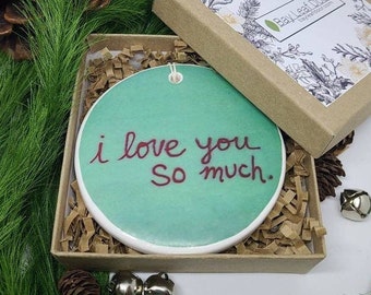 Ornament Austin, Mural, I Love You So Much Mural Ornament, Austin Gift, Austin Ornament - photo ornament of the Austin Tx mural