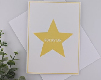 Card - Rockstar - your color choice