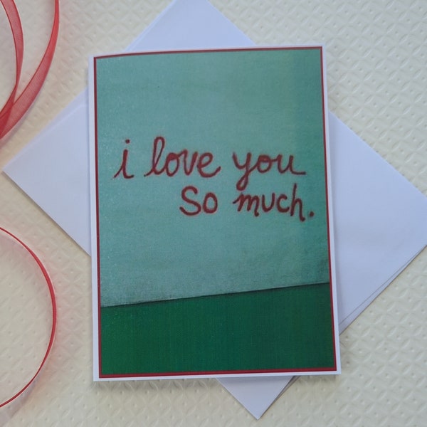 I Love You So Much - Austin TX Mural - Valentine Card
