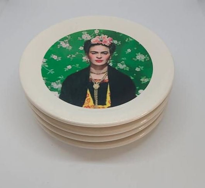 Ceramic Jewelry Tray Frida green