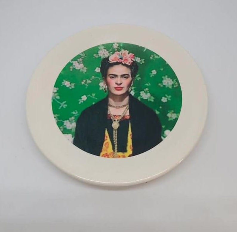 Ceramic Jewelry Tray Frida green