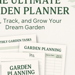 Ultimate Garden Planner: Planting Guide, Harvest Tracker (Digital Download)