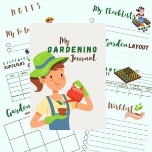 Gardening Journal, Gardening Planner Printable, Garden Planner, Plant Planner, Garden Organizer, Plants Records, Gardening Logbook