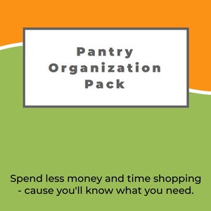 Pantry Organizer Pack: Ordentliche Aufbewahrungslösung für die Küche