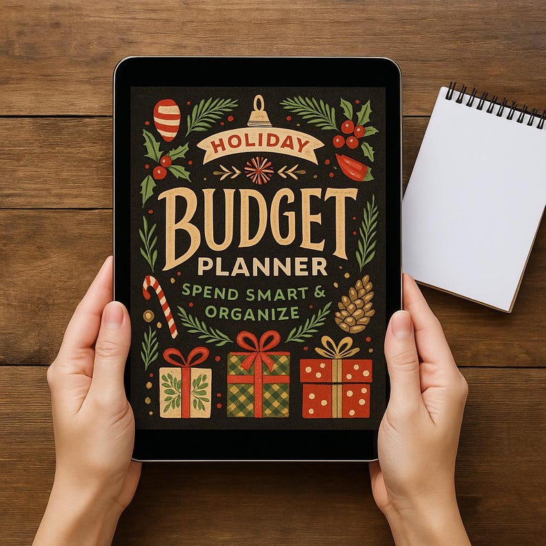 Holiday Budget Planner Printable | Christmas Budget, Gift Tracker ...