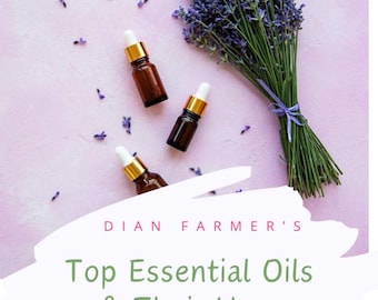 Essential Oils Guide Printable | Uses, Safety Tips, Blending & Recipes | Aromatherapy Chart, Diffuser Blends, DIY Oil Reference
