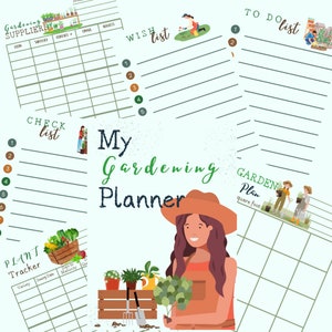 Gardening Planner, Garden organizer, Planting schedule, Garden tracker, Garden planner printable, Gardening notebook, Garden planning tool