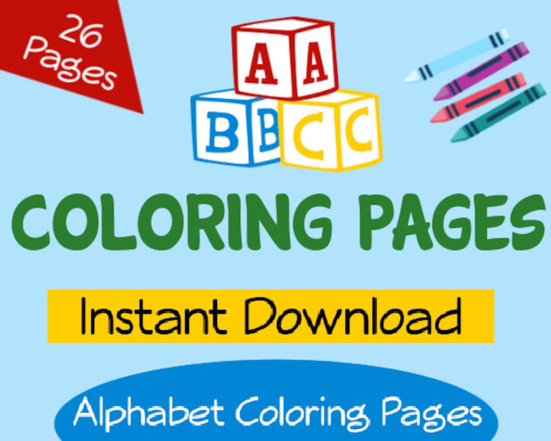 ABC Alphabet Coloring Pages