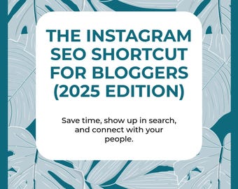 Instagram SEO Guide for Bloggers: Grow Traffic (PDF Download)