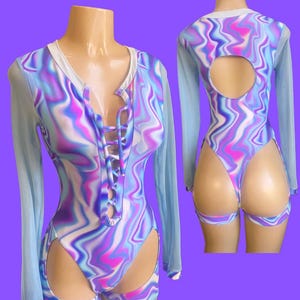 One piece body suit for strippers exoticwear rave wear rave outfit exotic dance wear bartender outfit festival outfit bottle girl outfits