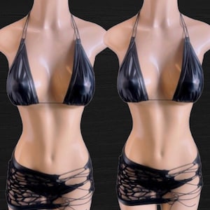 Rave and festival outfit skirt latex exoticdancewear