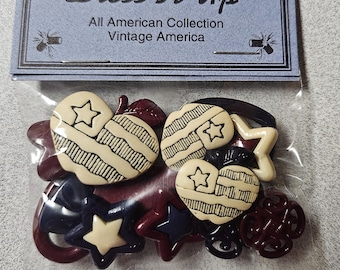 Dress It Up All American Collection Vintage America Buttons