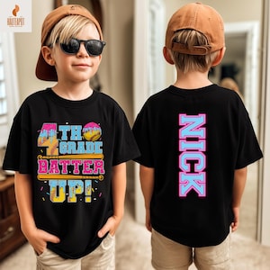 Personalisiertes Jungen-Baseball-Tropfen-Shirt, Massen-Teamgeschenk, Eis-Tropfen-T-Shirt, kundenspezifisches Baseball-Shirt für Kind, Osternkorbgeschenk, Baseball-T-Shirt