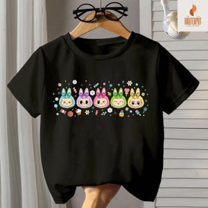 Trending Pink Cartoon Character Shirt, Perfect Gift for Kids, Coquette Bow Cute Doll For Kids Girls, Funny Cartoon Kids Shirt, Doll Cartoon