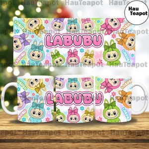 Cartoon 11oz Mug Wrap Sublimation Design, Character Coffee Cup, Cartoon 11oz Mug Template, Digital Download