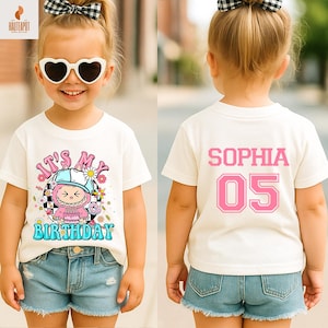 Custom Name It's My Birthday Shirt, Funny Lafufu Cartoon Birthday Kids Shirt, Personalized Doll Birthday Party Tee, Gift For Girls