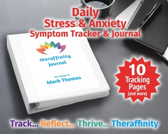 Daily Stress and Anxiety Journal and Symptom Tracker for Stress Relief and Mood Tracker for Anxiety Relief and Stress Relief