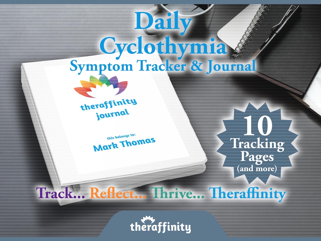 Daily Cyclothymia Journal and Mood Tracker for Cyclothymia