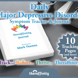Daily Depression Treatment Journal And Mood Tracker For Therapy Journal for Depression Symptom Tracker Depression Diary