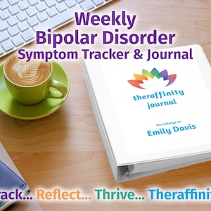 Weekly Bipolar Journal and Symptom Tracker for Bipolar Disorder Recovery Journal and Manic Depression Recovery Diary and Bipolar Treatment