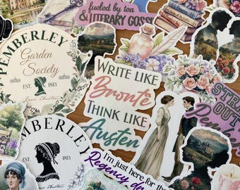 Jane Austen - 25 Stickers - Writer Stickers
