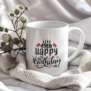 49Th Happy Birthday Mug