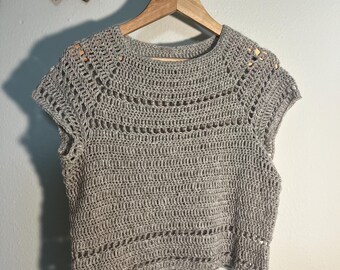 Crop Coliseo de crochet hecho a mano — Hecho a pedido personalizado