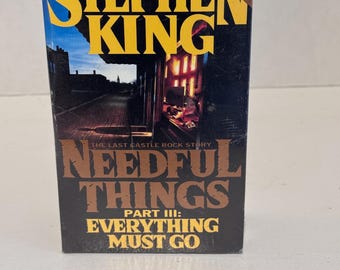 Stephen King audiobook on cassette “needful things” part 3 “everything must go”
