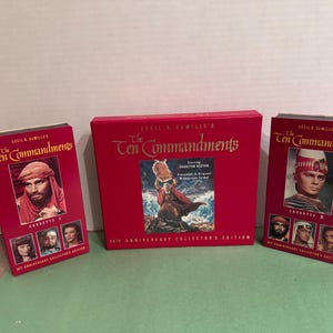 The Ten Commandments, 35th Anniversary collectors edition VHS