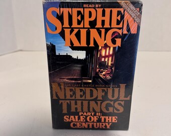 Stephen King audio cassette “needful things” part 2 “sale of the century”