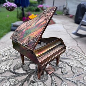 Copper piano music box, made by Berkeley Design