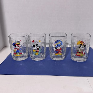Set of 4 Disney McDonalds glasses