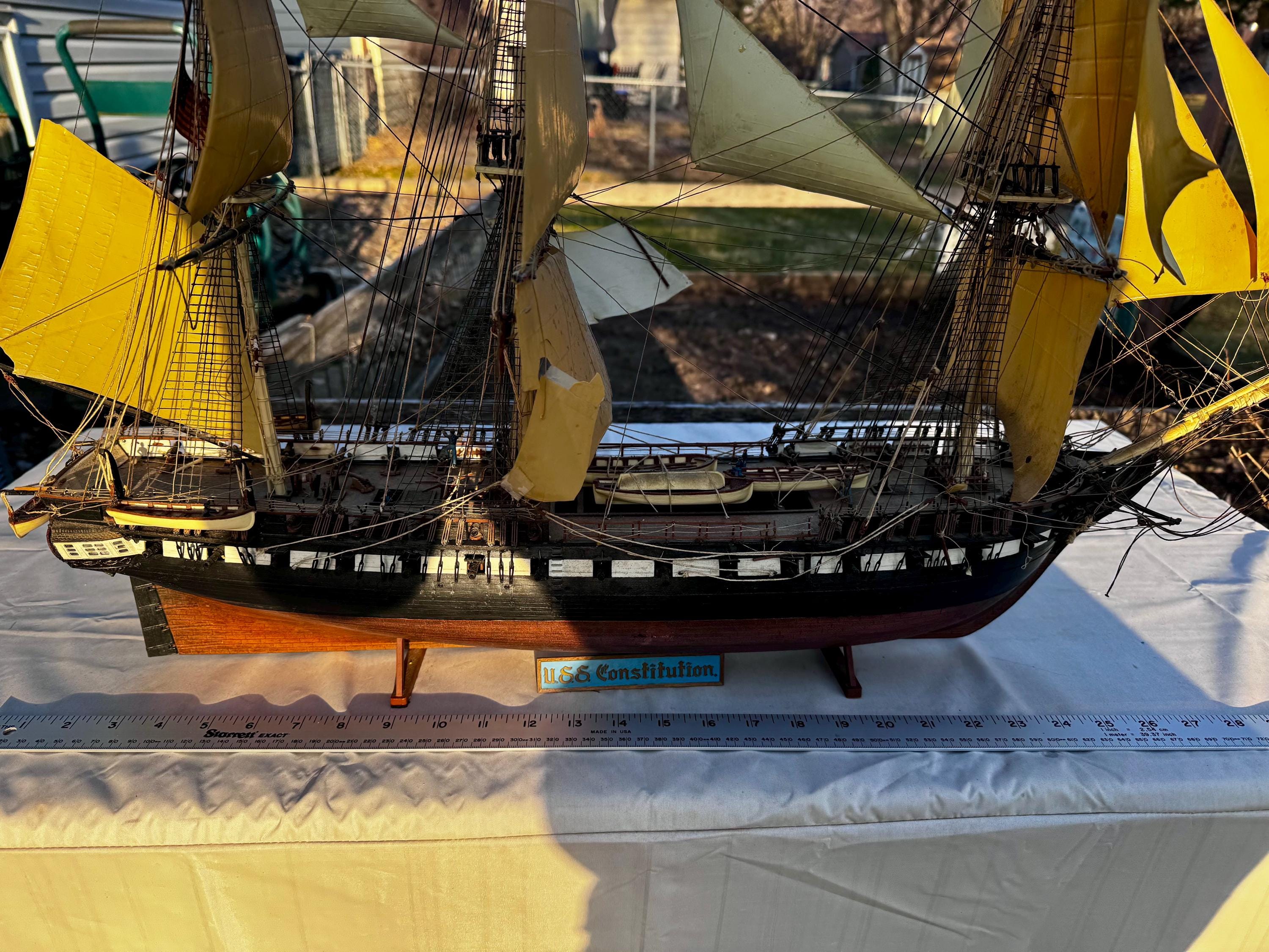 Model Ship USS Constitution - Etsy